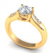 0.65CT round cut diamonds engagement ring