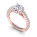 1.20CT round cut diamonds engagement ring