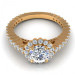 1.20CT round cut diamonds engagement ring
