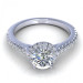 1.35CT round cut diamonds engagement ring
