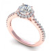 0.90CT round cut diamonds engagement ring