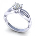 1.50CT round cut diamonds solitaire ring