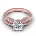 0.55CT round cut diamonds engagement ring