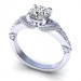 0.60CT round cut diamonds engagement ring