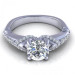 0.60CT round cut diamonds engagement ring