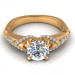 0.60CT round cut diamonds engagement ring
