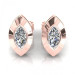 0.25CT marquise cut diamonds stud earrings
