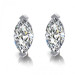 0.80CT marquise cut diamonds stud earrings