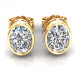 0.50CT oval cut diamonds stud earrings