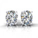 0.80CT oval cut diamonds stud earrings