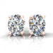 0.80CT oval cut diamonds stud earrings