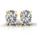2.00CT oval cut diamonds stud earrings