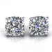 2.00CT cushion cut diamonds stud earrings
