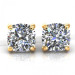 1.50CT cushion cut diamonds stud earrings