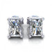 0.80CT radiant cut diamonds stud earrings