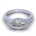 0.65CT marquise and round cut diamonds engagement ring