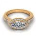 0.65CT marquise and round cut diamonds engagement ring