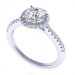 1.55CT round cut diamonds engagement ring