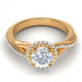 0.70CT round cut diamonds engagement ring
