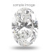 0.82CT Oval Cut H/SI2 Loose Diamond