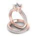 1.50CT Round Cut Diamonds Bridal Set