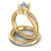 1.10CT Round Cut Diamonds Bridal Set