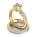2.30CT Round Cut Diamonds Bridal Set