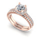 0.85CT Round Cut Diamonds Bridal Set
