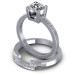 0.60CT Round Cut Diamonds Bridal Set