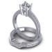 0.95CT Round Cut Diamonds Bridal Set