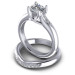 0.60CT Round Cut Diamonds Bridal Set
