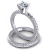 1.30CT Round Cut Diamonds Bridal Set