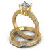 1.75CT Round Cut Diamonds Bridal Set