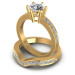 0.95CT Round Cut Diamonds Bridal Set