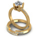 1.25CT Round Cut Diamonds Bridal Set