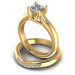 0.80CT Round Cut Diamonds Bridal Set