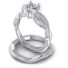 0.90CT Round Cut Diamonds Bridal Set