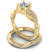 1.50CT Round Cut Diamonds Bridal Set