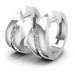 0.30CT Round Cut Diamonds Hoop Earrings