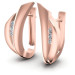 0.30CT Round Cut Diamonds Hoop Earrings
