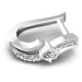 0.50CT Round Cut Diamonds Hoop Earrings