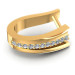0.30CT Round Cut Diamonds Hoop Earrings