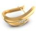0.30CT Round Cut Diamonds Hoop Earrings
