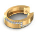 0.50CT Round Cut Diamonds Hoop Earrings