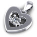 0.10CT Round Cut Diamonds Heart Pendant