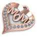 0.50CT Round Cut Diamonds Heart Pendant