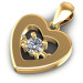 0.10CT Round Cut Diamonds Heart Pendant