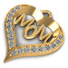 0.50CT Round Cut Diamonds Heart Pendant