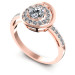 0.51CT Radiant And Round Cut Diamonds Bridal Set