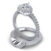 1.30CT Round And Heart Cut Diamonds Bridal Set
